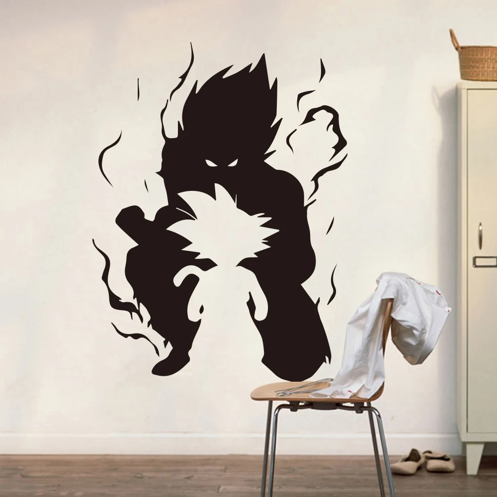 Large Dragon Wall Sticker Quote Ball Z Goku Nimbus Wall Decal Nursery