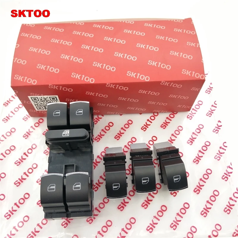 Переключатель окон хромированный 5ND959857 5K4959857 / 5ND959855 для Volkswagen Golf MK5 MK6 Tiguan Touran Jetta