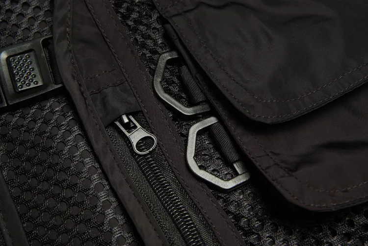 Тактический Жилет для рыбалки на открытом воздухе быстросохнущие дышащие многокарманные куртки в сеточку 55