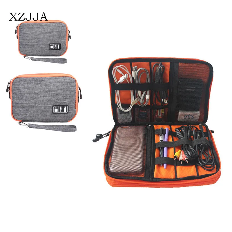 XZJJA Waterproof USB Electronic Cable Data Storage Bag