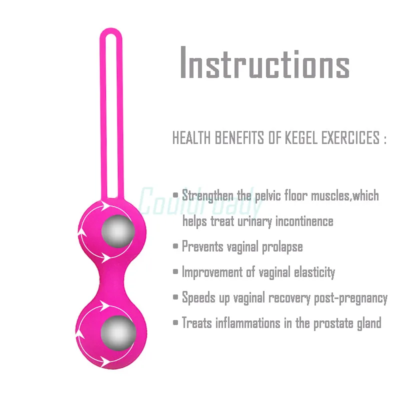  3pcs Safe Silicone Smart Ball Kegel Ben Wa Ball Vaginal Tighten Exercise Machine Vibrator Vaginal G