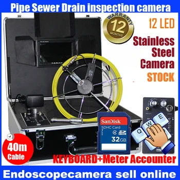 

40M meter accounter endoscope pipe inspection camera with Recording Keypad function with 512hz transfer 5 years warranty