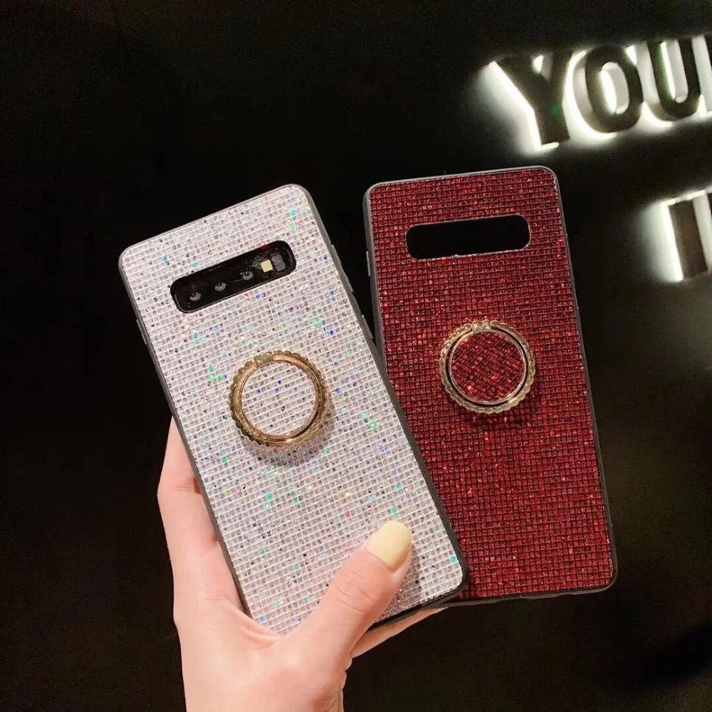 Модный Блестящий чехол со стразами для Samsung Galaxy Note 9 S10 S10e S9 S8plus блестящий s10Lite note8 s10
