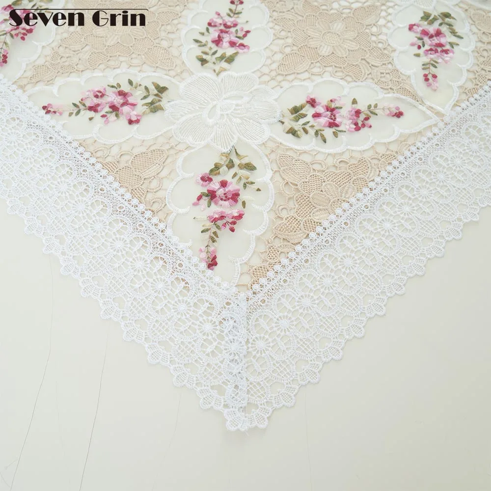 

Free Shipping Colorful Butterfly Modern Style Organza Hollow Out Design Embroidered Table Cloth
