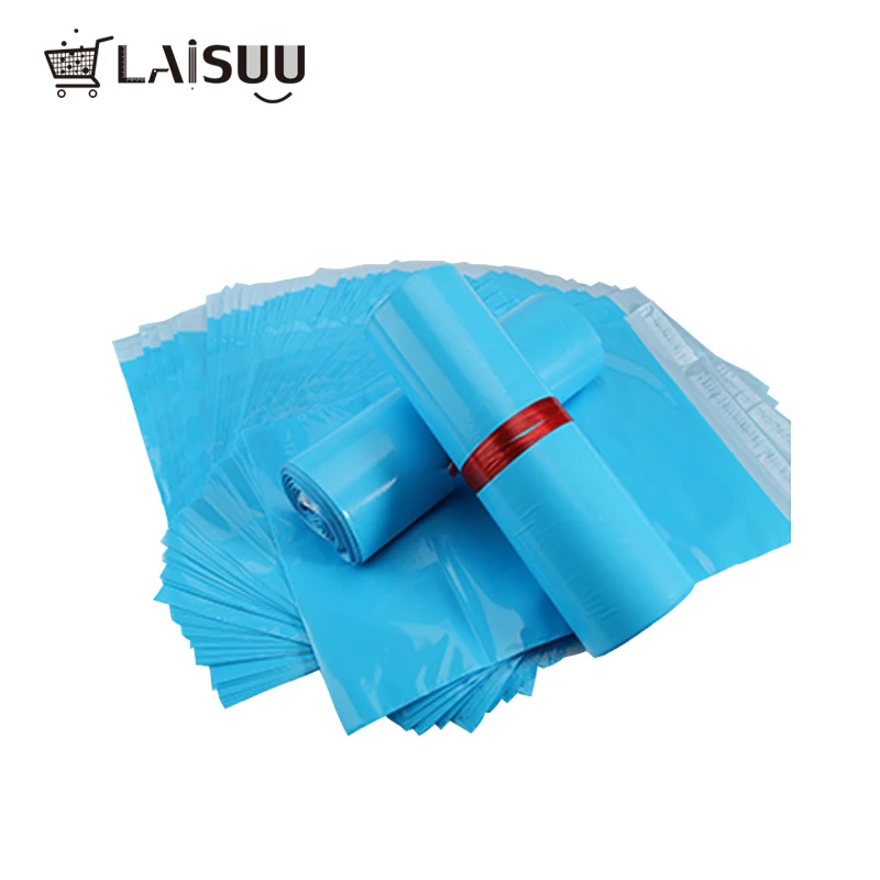 

100pcs 6.7*10 inch/17*26 cm Blue Poly Mailers Boutique Shipping Bags Couture Envelopes
