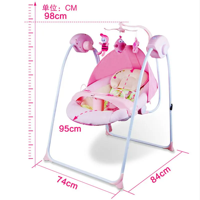 Утолщенная стальная рама, детское Электрическое Кресло-Качалка, может утомить ребенка, чтобы он не выливал молоко, детское кресло может быть колыбелью