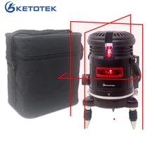 Ketotek 5 Line 6 Points красный лазерный уровень самонивелирующийся горизонтальный и вертикальный 360 градусов Регулировка более высокая видимость