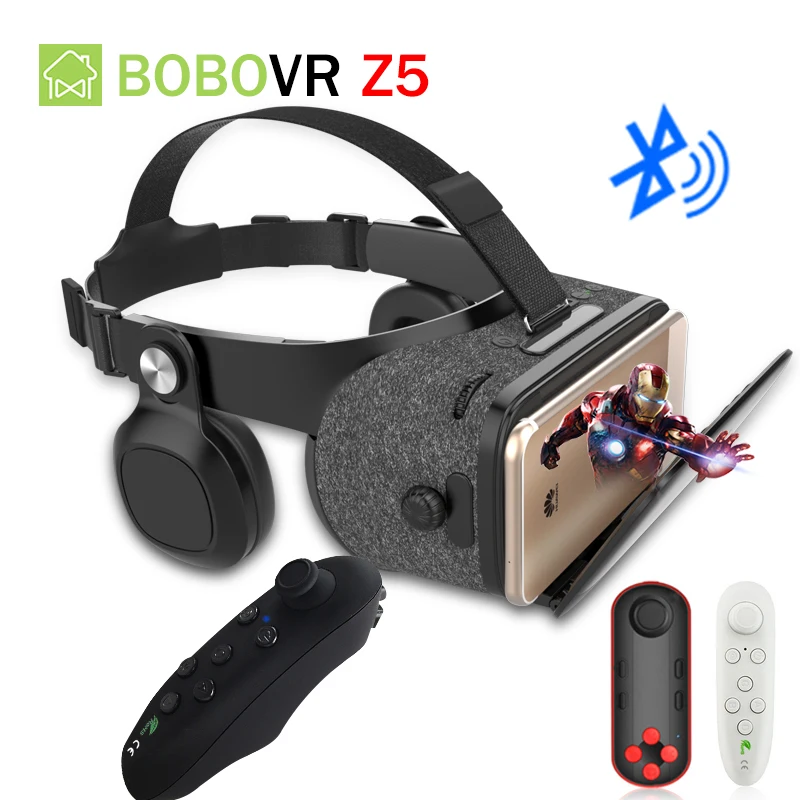 BOBOVR Z5 обновление Bluetooth VR 120 FOV 3D картонный шлем очки виртуальной реальности стерео