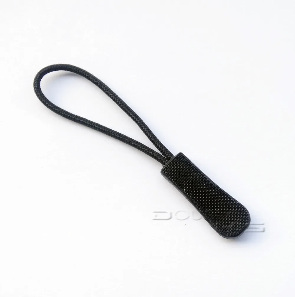 10pcs/lot Plastic Zipper Pull With Strap For Backpack Gym Suit Garment Accessories