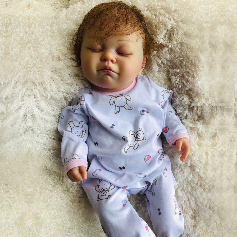 Скульптор эксклюзивная Кукла Reborn Baby girl 20'཮cm силиконовая сенсорная