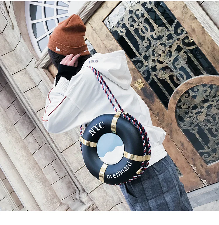 

Fashion Tide Wheel Shape Double/Single Shouder Bag Girls' Funny Crossbody Handbag Women Messenger Bags Sac A Main