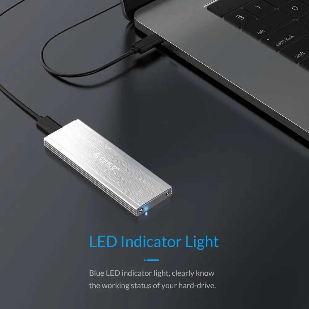 Чехол ORICO Nvme NGFF M.2 SSD 10 Гбит/с USB C корпус жесткого диска с кабелем Type поддержка