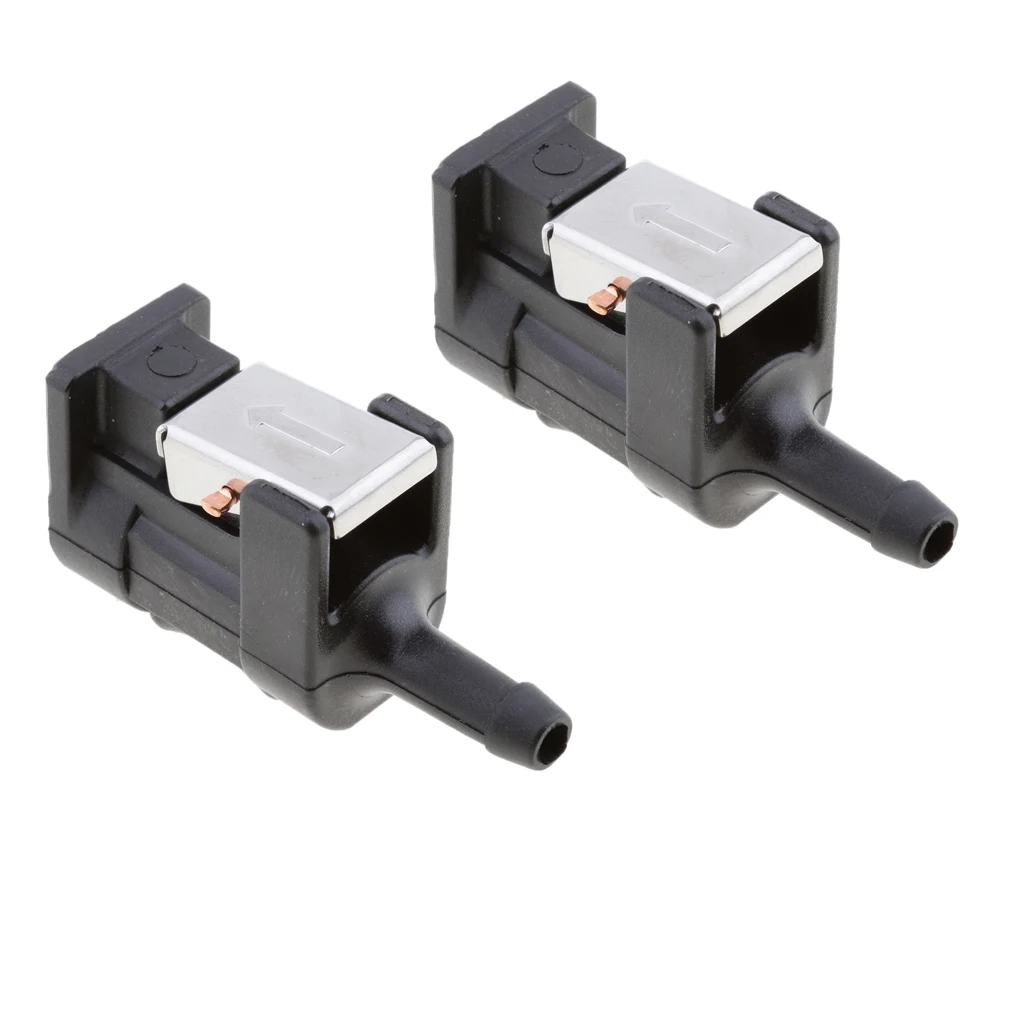 2x Fuel Hose / Line Connector for Yamaha Outboard Motor part NO 6G1-24305-05 6mm 5/16 Engine Side Boat Parts Accessories