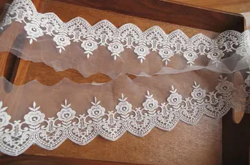 

off white lace trim 10yard wscx088h