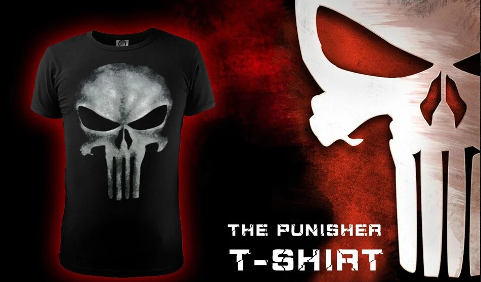 punisher t shirt slim fit