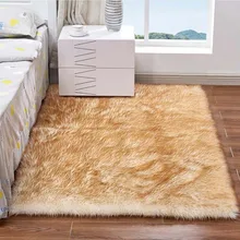 1 м x 1,8 м роскошный прямоугольный квадратный мягкий искусственный шерстяной овчина Пушистый Ковер белый меховой ковер мохнатый длинный ворс сплошной мат для дома