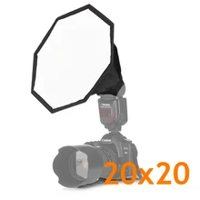 Pro Universal 20cm SoftBox Octagon Flash Diffuser For External Flash Speedlite Camera & Photo Accessories Factory Direct