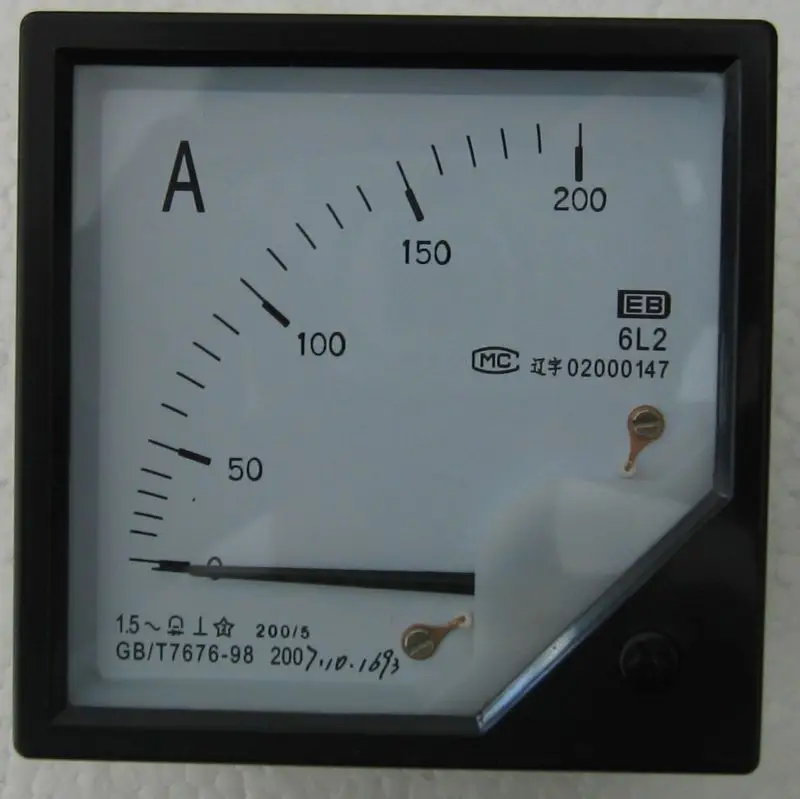 Free shipping 6L2 series 0 200A AC Ammeter ampere meter generator