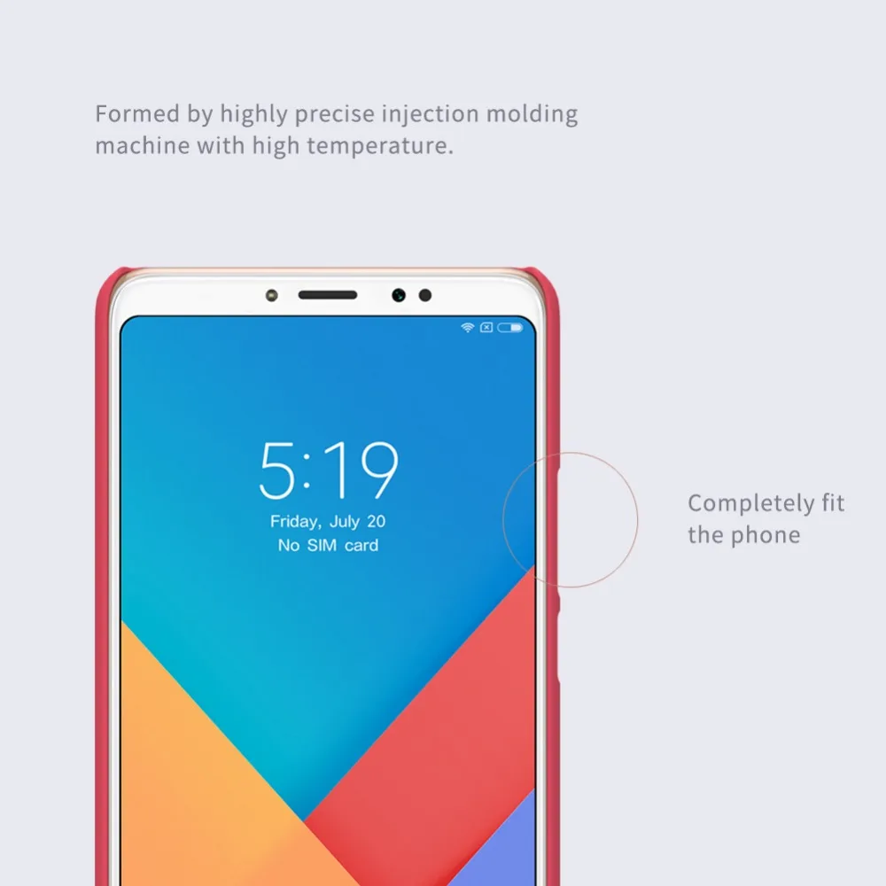 Чехол для xiaomi max 3 Nillkin Super Frosted Shield, Жесткий Чехол на заднюю панель, противоскользящий чехол для xiaomi mi max 3