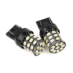 X AUTOHAUX 2 шт. 7443 33 3528-SMD-LED белый автомобиль указатель поворота Задний тормоз Стоп авто лампы резервного копирования Обратный Авто Лампа 992