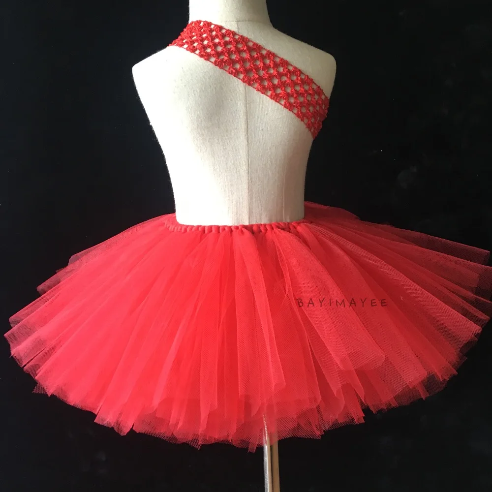 Горячая Розничная Обувь для девочек красная пачка Юбки для женщин ручной работы для пышная фатиновая балетная юбка-американка танец пачки