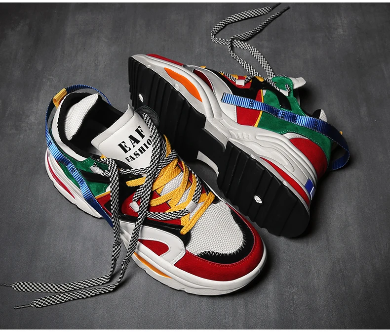 Men's Casual Shoes Trainers Sneakers Dad Shoes Men Winter Classic High Platform Chunky Sneaker Black And White Sneakers Men Shoe (19)