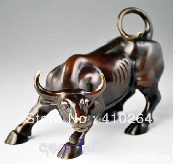 China collectable Bronze Fierce Bull OX Statue discount 30statues