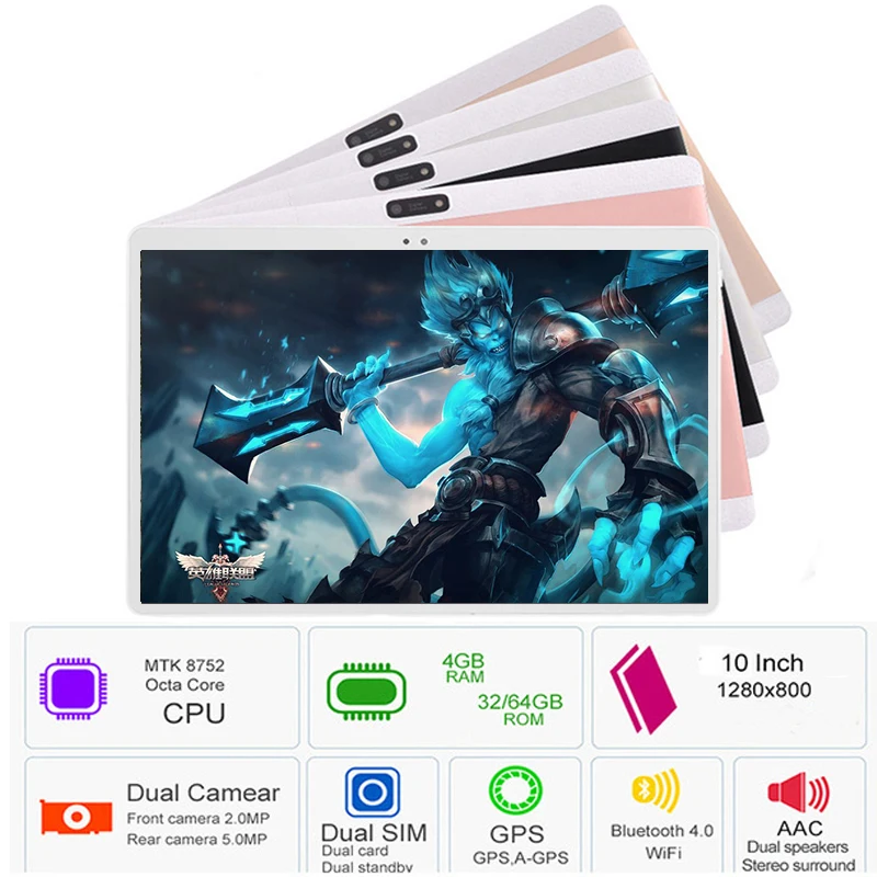 

Latest Version 10 inch Android 8.0 Tablets PC 4GB RAM 64GB ROM Octa Core 8 Cores 3G 4G LTE Phone Call Bluetooth Wifi+Keyboards