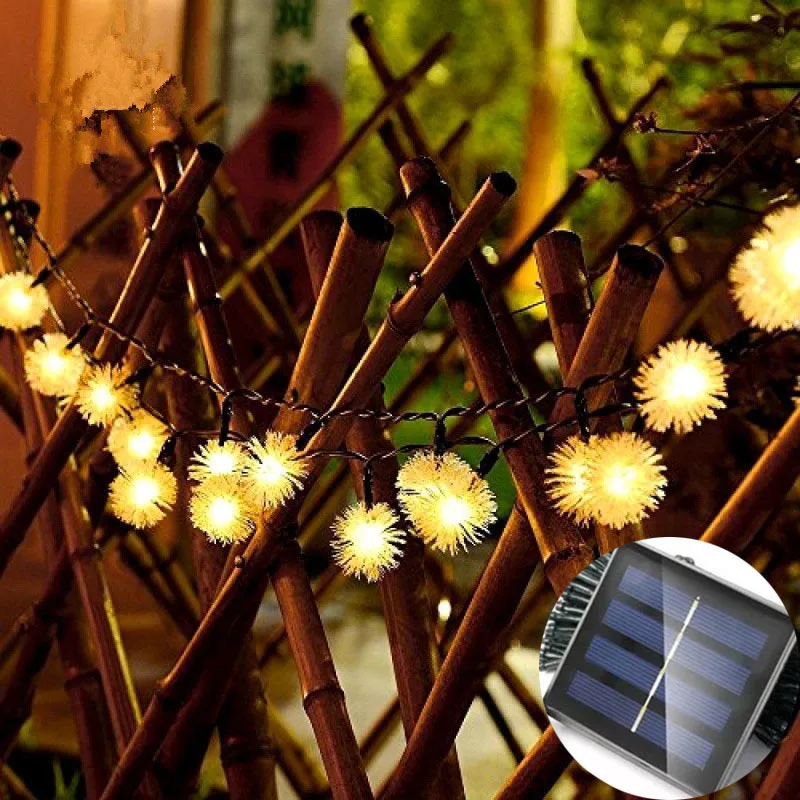 

Solar Power String Lights LED Snowflake Ball Snowball Decoration For Christmas Trees Party SDF-SHIP