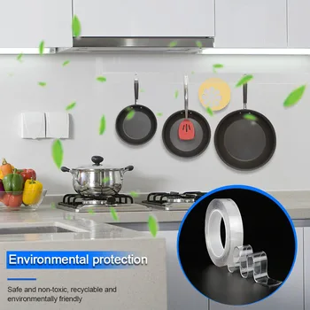 

Double-Sided Nano Transparent Tape Magic Multifunctional Reusable Transparent Seamless Sticker Household Anti-Slip Fixing Tape