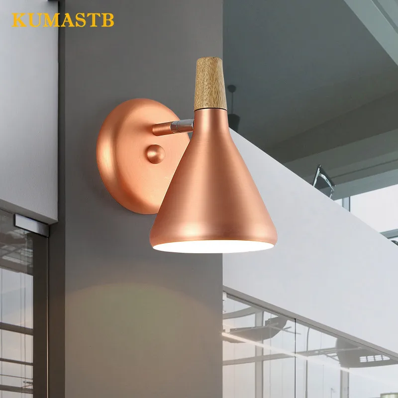 

European Minimalist Iron Lampara pared Modern Mirror Front Wall Lamp For Bedroom Bedside Led Wall Light Sconces