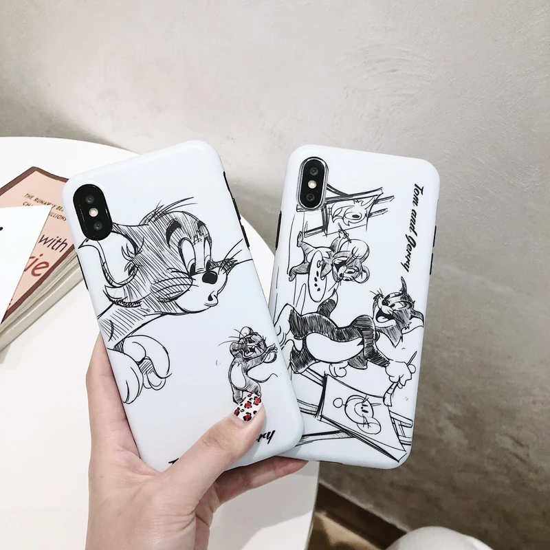 Чехол GYPHCA для iPhone 6 7 8 Plus матовый чехол из ТПУ с мультяшным рисунком XS MAX XR X |
