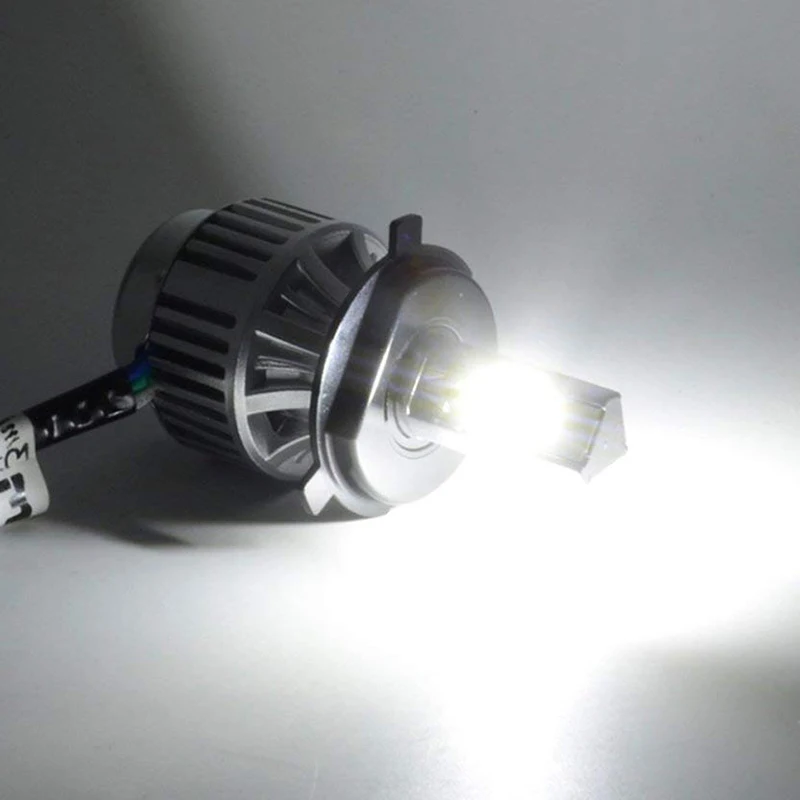 H4 COB светодиодный светильник HID Белый 360 Hi/ближнего света фара мотоцикла 6500K