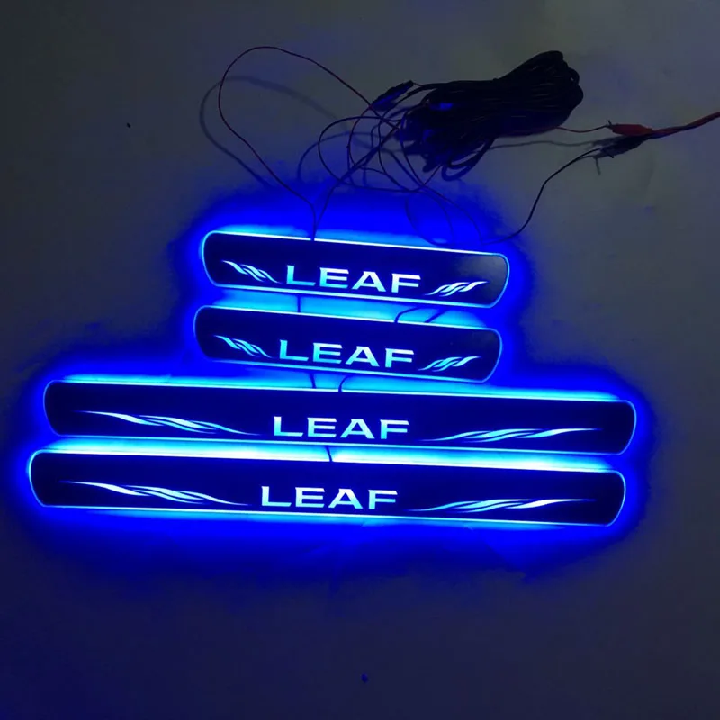 

Suitable for NISSAN LEAF LED Lighting Threshold Lighting Threshold Wear Resistant Plate Welcome Pedal Decoration