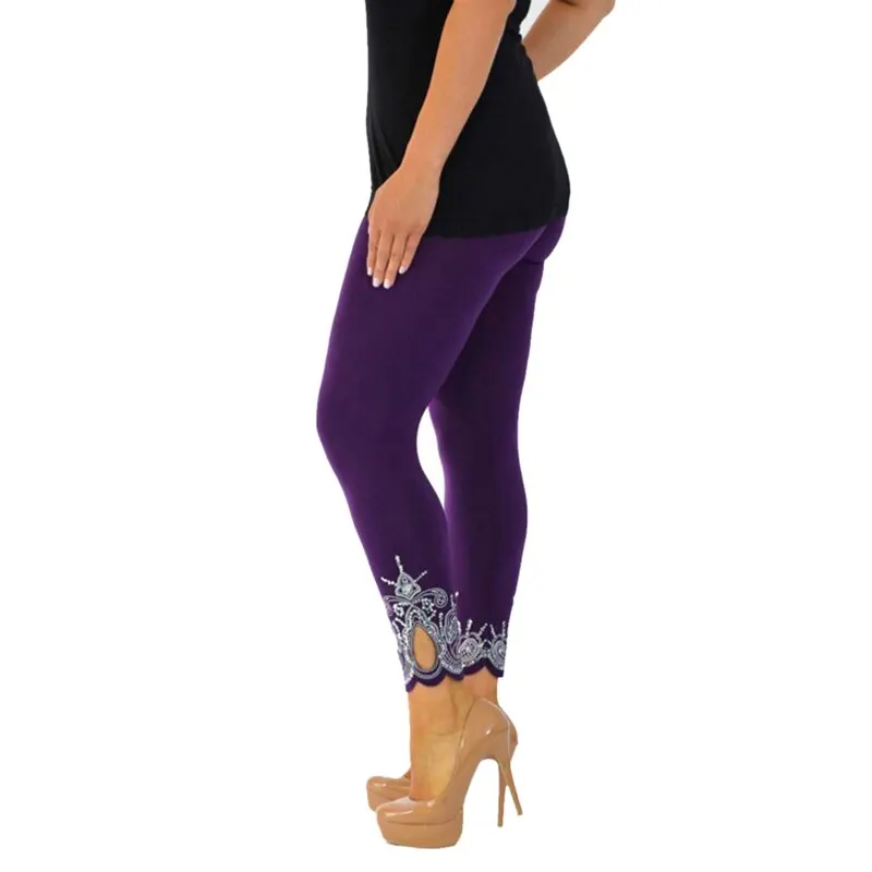 

NIBESSER Hollow Out Skinny Leggings Women Breathable Printed Pencil Pants Legging 2018 New Arrival Elastic Sexy Trousers Joggers