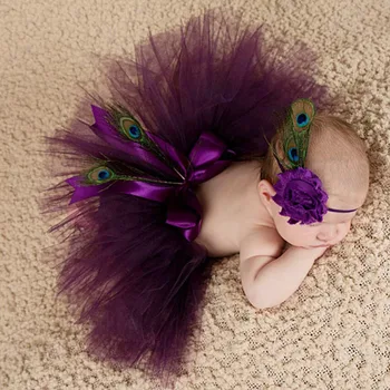 

Newborn Baby Photography Props Baby Photo Props Handmade Peacock Feathers Baby Cap Fotografia Newborn Photography Accessories