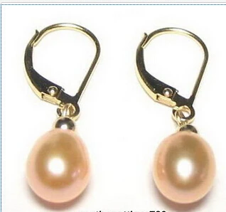 

FREE SHIPPINGReal Pink Pearl 18KGP Earrings Drop