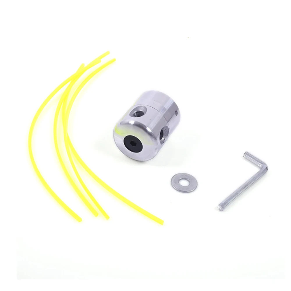Aluminum Grass Trimmer Head with 4 Lines Brush Cutter Head Lawn Mower Accessories Cutting Line Head
