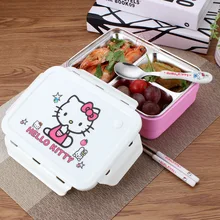 1200 ml Niedlichen Cartoon Lunch-boxen Hallo Kitty/Doraemon Hitzebewahrung Edelstahl Kinder Mittagessen Lebensmittel Behälter Thermos Boxen