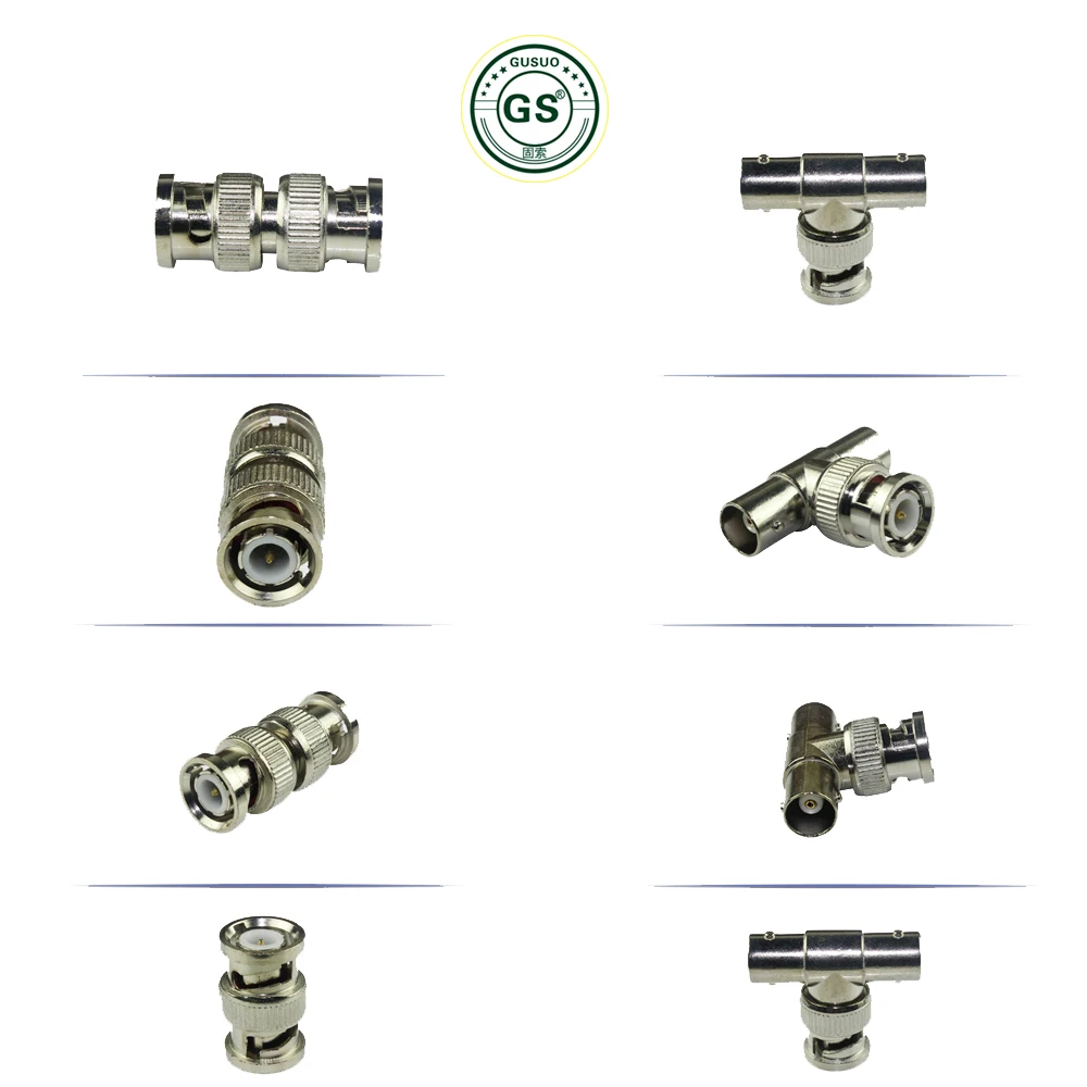 

GuSou 3x BNC Male Female to BNC RCA Male Female F/F jack Connector Adapter Connector Extender for CCTV Camera Security Video