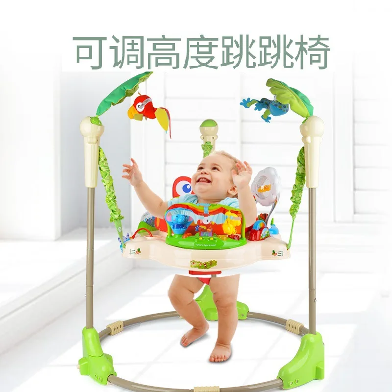 Многофункциональное электрическое детское кресло-качалка для прыжков в тропическом лесу, детское кресло-качалка, детский центр активности