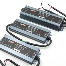 Светодиодный водонепроницаемый адаптер переменного тока постоянного тока Мощность адаптер питания ультра тонкий 12V 24V 200 Вт Светодиодный драйвер Трансформатор для светодиодный полосы рекламные вывески светильник