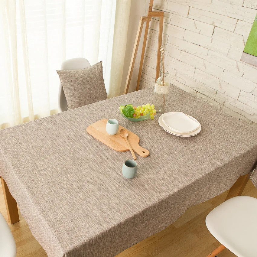 

Classic Linen &Cotton Flower Printed Pure Tablecloth Dustproof Rectangular Table Cloth Wedding Party Hotel Table Cover Hot 2016