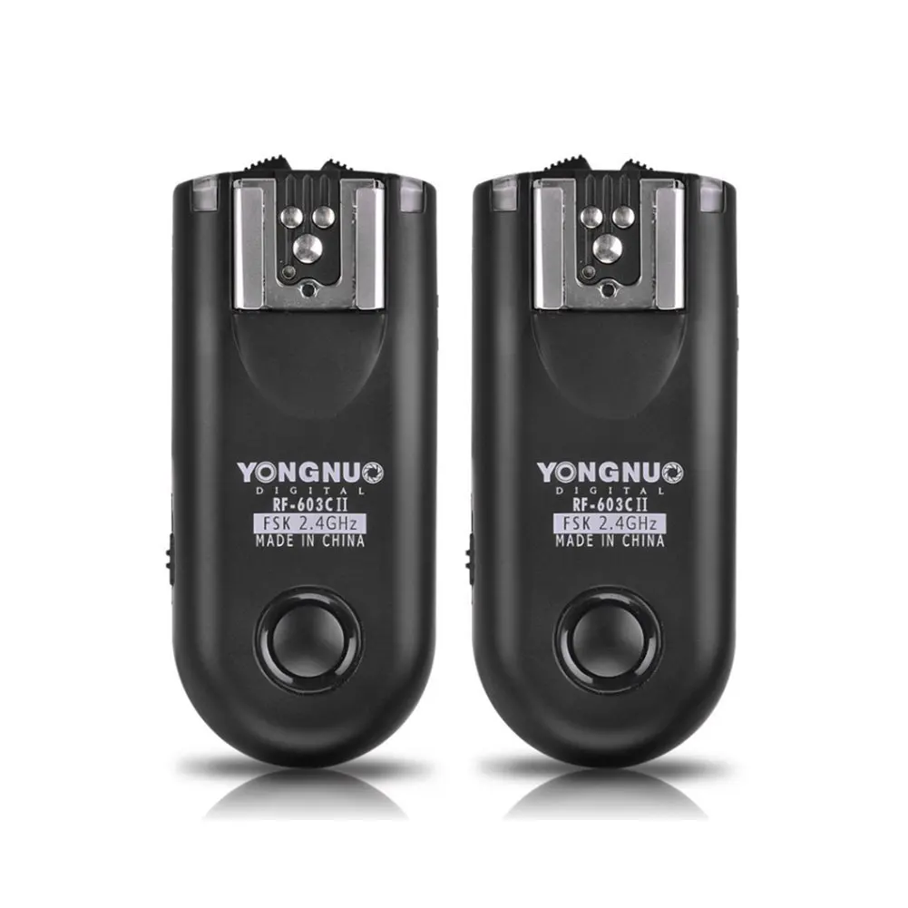 

YONGNUO RF-603 II Flash Trigger 2 Transceivers Set Shutter Release for Canon Nikon Pentax DSLR Camera RF-603 II C1 C3 N1 N3 6D