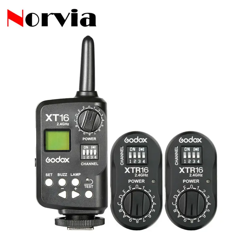 

Godox XT-16 XT16 2.4G Wireless Strobe Flash Trigger for XTR-16 Transmitter Trigger Wistro AD360 DE300 QT600 DP400 QS600 GS200 GT