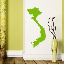 Vietnam map Globe Earth Country wall vinyl sticker custom made home decoration fashion design