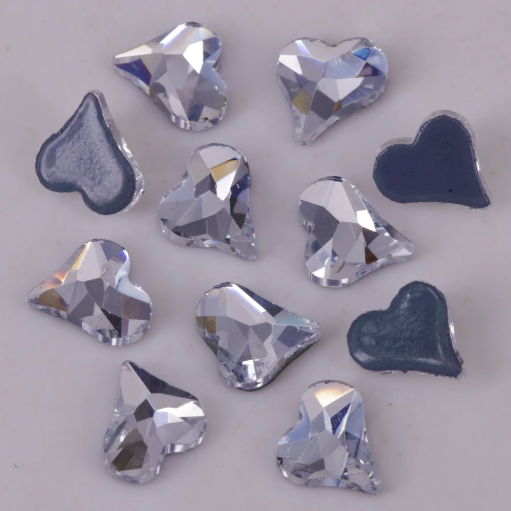 

Free Shipping! High Quality 6mm Sweet Heart Flat Back Hotfix Rhinestones / Iron On Flat Back Crystals