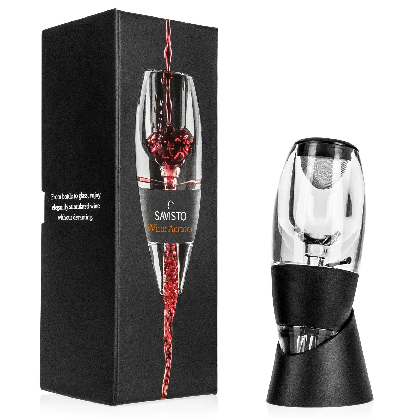 

Red Wine Aerator Filter Magic Decanter Essential Aerator Set Sediment Filter Pouch Travel Gift Box