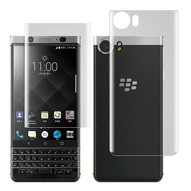 

Ultra Clear HD Full Coverage Anti-Bubble Silicone Layer TPU Film Screen Protector (Optional Back Cover) for BlackBerry KEYOne