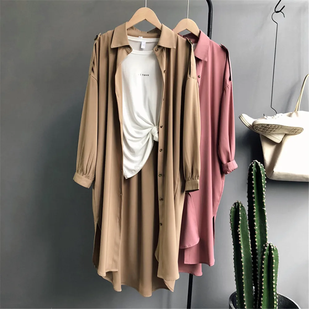 All Match Casual Long Blouse Shirt Women 2018 Autumn Women Long Sleeve Shirts Blouse High quality loose Blouse Tops (23)